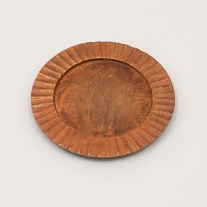 Piatto Decorativo in Legno Artigianale da 13 Pollici, Marrone, Sottopiatto in Legno per Cene e Decorazioni da Tavola - Product Image 2