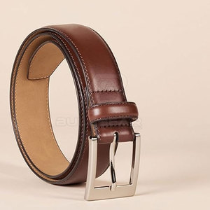 Cuir de vachette élégant pour homme, look classique moderne, ajustement réglable en acier, écologique, léger, pour tenue décontractée ou formelle - Product Image 2