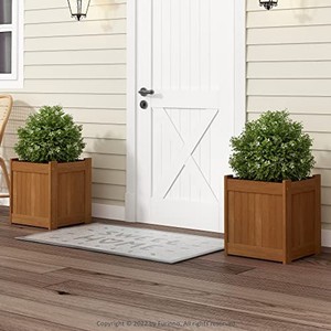 Vases et pots à fleurs en bois de teck, fabrication sur mesure, vente en gros |   Aqdus Saleem Inde - Product Image 3