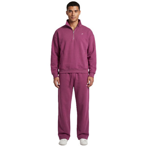Conjuntos de Sudadera con Cremallera de un Cuarto y Pantalones Jogger para Hombre, Morado, Estilo Urbano Oversize, Ropa Deportiva, Tallas Grandes, Fabricante Mayorista de Chándales - Product Image 1