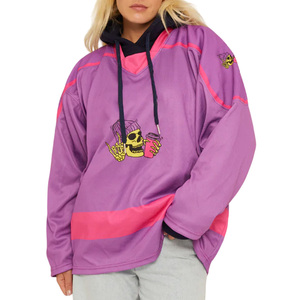 Sweat-shirt à capuche respirant pour homme, imprimé sur mesure avec le logo de l'équipe, pull-over confortable pour l'entraînement de hockey, taille plus - Product Image 1