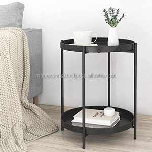 Mesa auxiliar de metal moderna de gama alta, muebles para el hogar para sala de estar, café o mesita de noche para decoración de mesita de noche o dormitorio - Product Image 3
