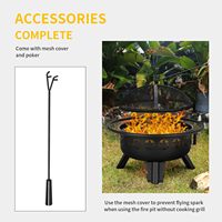 Brasero portable en acier de 31 pouces, barbecue, foyer extérieur, chauffage de jardin, camping, construction métallique, OEM