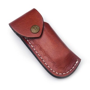 มีดพับเหล็กดามัสกัส ด้ามไม้มะกอกและไม้พัคก้า พร้อมปลอกมีด พกพาสะดวก ใช้สำหรับล่าสัตว์ ตั้งแคมป์ มีดสั่งทำพิเศษ OEM - Product Image 6