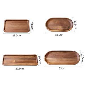 Bandeja de desayuno estilo hotel de madera de acacia para servicio a la habitación y preparación de comidas en casa - Product Image 2