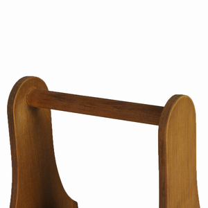 Porte-bouteilles en bois massif personnalisé OEM avec poignée pour le stockage et l'emballage cadeau de bière, de vin et de boissons - Product Image 5