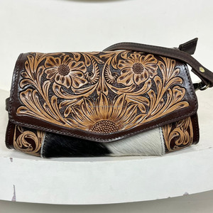 Nouveau sac à main bandoulière mini de haute qualité, en cuir de vache véritable, artisanal, pour soirée, pochette à main pour femmes - Product Image 2