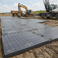 4x8 HDPE Fahrplatten Polyethylen-Bodenplatten Temporärer Bodenschutz für Schwerlastgeräte Schlamm-Bodenmatte Großveranstaltungen