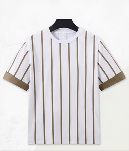 เสื้อสีส้มฤดูร้อน เสื้อผู้ชายลำลองสไตล์สปอร์ต แขนสั้น ผ้าฝ้าย ระบายอากาศได้ดี ซักเครื่องได้ ราคาโรงงาน ขายส่ง - Product Image 2