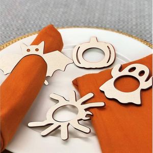 Anillo para servilletas de madera MDF hecho a mano con corte láser, diseño personalizado, producto superventas, decoración de mesa al por mayor. - Product Image 1