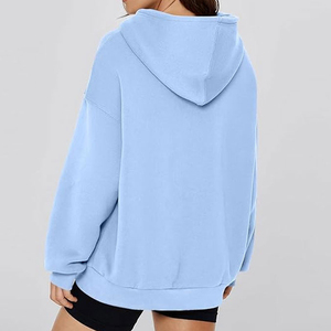 Vêtements de mode à coupe décontractée, tissu confortable, coutures durables, sweat-shirt à capuche surdimensionné personnalisé pour femmes, sweat-shirt brodé - Product Image 5