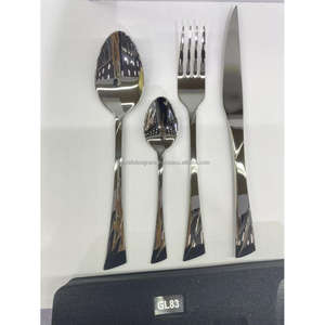 Juego de Cubiertos con Acabado Espejo, Artesanía, Juego de Cubiertos de Primera Calidad, Cubiertos de Acero Inoxidable de Grado Alimenticio, Artículos para Fiestas y Eventos - Product Image 1