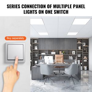 Per le norme UL casa testata 1 confezione 2 x4ft Ultra-sottile luce a schermo piatto a LED 6000LM 50W dispositivo per controsoffitto regolabile - Product Image 5
