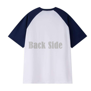 Customized High Quality Heavy 260gsm 100% Cotton Two Tone T Shirt <b>Baseball</b> Short Sleeve Top <b>Tee</b> Custom logo Crew Neck Blank - Product Image 6