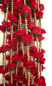 ดอกไม้ประดิษฐ์สีแดงดอกกุหลาบสายดอกไม้พวงมาลัยดอกไม้แขวนพวงมาลัยตกแต่งงานแต่งงานโปรดปราน - Product Image 4