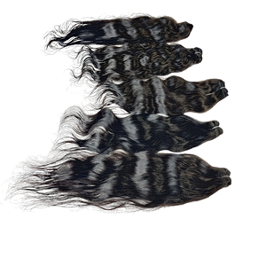 100% cabello de color de templo indio natural para mujeres cutícula alineada procesamiento ninguno tejido barato cabello humano natural crudo - Product Image 5