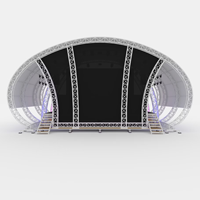 Estructura de soporte giratoria para luces de conciertos y eventos, estructura de escenario portátil de aluminio, estructura de iluminación de escenario de aluminio