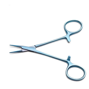 M.A SIDDIQUE INTERNATIONAL Pince hémostatique manuelle anti-moustiques droite 9,5 cm, poignée annulaire, à cliquet, en acier inoxydable, chirurgicale - Product Image 6