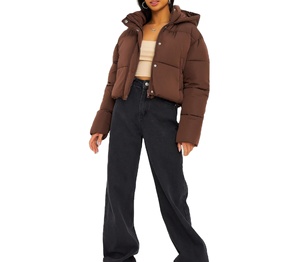 Vestes matelassées à logo personnalisé les plus vendues en gros, vestes d'hiver à manches longues pour femmes, vente de qualité supérieure, veste coupe-vent - Product Image 5