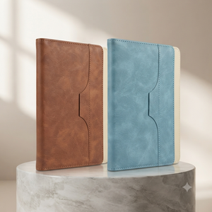 Agenda Aurelux A5 Premium con Tapa de Cuero Suave y Forro de Esponja, con Logotipo Personalizado para Uso Corporativo - Product Image 5