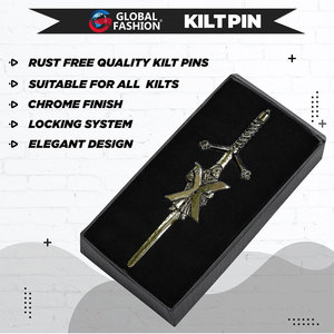 Pin de Solapa Antiguo de San Andrés, Metal de Alta Calidad para Tartán, Kilt de Clan, Atuendo Decorativo de las Tierras Altas Escocesas - Product Image 5