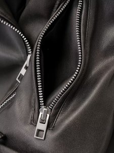 Women's Genuine <b>Leather</b> <b>Long</b> Sleeve Zipper Lapel Winter Regular Coat Eco-Friendly Breathable Fur Lined Street Motorcycle <b>Jacket</b> - Product Image 6