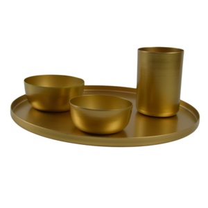 Latest <b>Interior</b> Serving Tray Complete Set With <b>Accessory</b> Table Ware Wholesale Price for Home Wedding Restaurant Design - Product Image 5