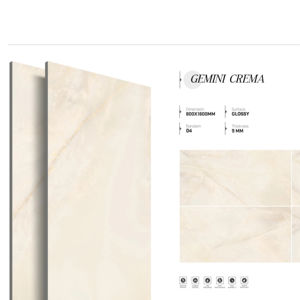 Azulejos de porcelana modernos de lujo con acabado brillante de 800x1600, 1200x1800, 750x1500 mm, azulejos de gran tamaño para pisos, paredes y elevaciones. - Product Image 1