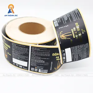 Nero aglio cordyceps etichetta per imballaggio alimentare PVC anti-emulsione succo OEM/ODM produttore dal Vietnam