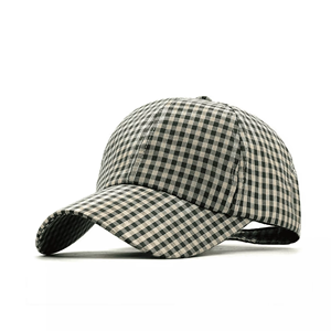 Casquette de baseball unisexe en denim à motif Argyle, fermeture magnétique réglable, 6 panneaux, effet délavé, chapeau décontracté d'hiver, taille adulte - Product Image 5