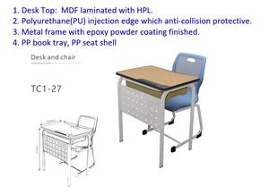 Conjunto de escritorio y silla para estudiantes para el estudio escolar - Product Image 5