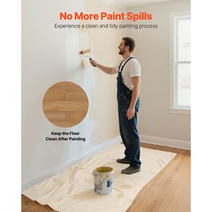 Per tutti gli usi 4X12 ft pittori tela telo telo telo di cotone telone per la pittura - Product Image 3