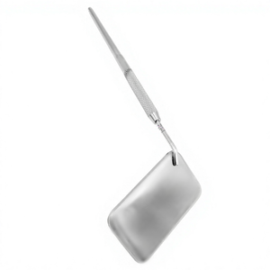 Eyelash Extension <b>Mirror</b> <b>Square</b> Shape Silver Shiny Stainless Steel Private Label Single Side Used <b>Mirror</b> Diamond Grip handle - Product Image 1