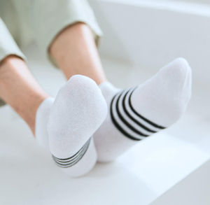 Calcetines Casuales de Algodón para Hombre, Ecológicos, Transpirables, Antibacterianos, Antideslizantes, de Tubo Corto, Tejido de Malla Fina, para Otoño, Venta al Por Mayor - Product Image 4