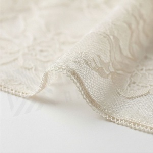 Women Cream Lace Chiffon Hijab Breathable Daily Wear Islamic Scarf Shawl - Product Image 6