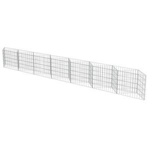 Pared de gaviones de acero galvanizado para paisajismo y cubiertas 177,2 "x 11,8" x 19,7" - Product Image 3