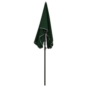 Parasol de jardin inclinable en polyester vert 78,7 x 51,2 po et bases pour parasols de terrasse - Product Image 3