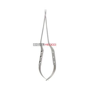 Manual Power Source <b>Neurosurgery</b> Microsurgery <b>Instruments</b> Bayonet Shaped Micro Forceps and Scissors for Precision Surgical - Product Image 1