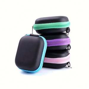 Colorful Trim <b>Box</b> Customized Size EVA Essential Oil Pouch Case Oxford Fabric with Zipper Closure Portable <b>Makeup</b> Storage - Product Image 4