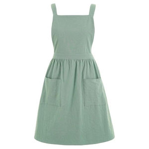 Unisex Reusable Cotton Kitchen <b>Apron</b> Customizable <b>Black</b> Design Logo Waist Pockets Sublimation Printing for Cooks and Waiters - Product Image 4