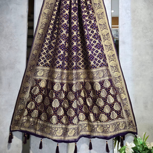 Foulard en georgette pure, best-seller, broderie artisanale, style ethnique, pour mariage et fêtes, pour femmes, vente en gros, fournisseur OEM, Inde - Product Image 1