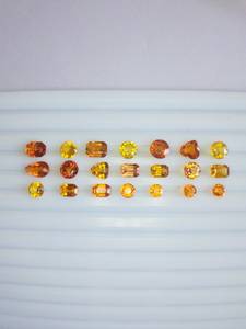 Saphir orange naturel de qualité AAA certifié IGI, pierres précieuses traitées thermiquement, coupe parfaite, lustre superbe, 5,0-9,0 mm pour bijoux - Product Image 6