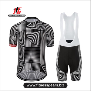 JUST FITNESS GEARS Conjunto de Uniformes de Ciclismo Sublimados sin Mangas de Secado Rápido 100% Spandex/Poliéster de Alta Calidad para Adultos | - Product Image 1
