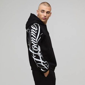 <b>Custom</b> Screen Print Design Cotton Fleece Sun Fade Men's Graphic Hoodies Streetwear Pullover Sweatshirt Manufacturer Supplier OEM - Product Image 4