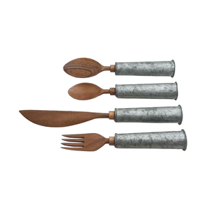 Elegante Juego de Cubiertos de Acero Inoxidable con Mango de Resina Metálica, Cuchara, Tenedor y Cuchillo para Uso Doméstico y Hotelero - Product Image 2