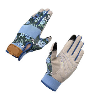 Leather Gardening <b>Gloves</b> Waterproof PU Coated Nitrile Latex Breathable Protective Outdoor Yard Work Durable Heavy-Duty <b>Gloves</b> - Product Image 1
