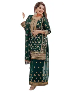 Latest Designer Elegant Look Wedding Wear Exclusive Cotton cut salwar kameez And Duppatta for online shopping best price