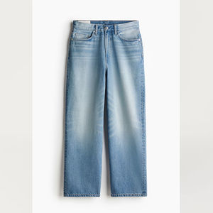 Nouveau Jean Baggy Homme 2026 Streetwear, Design Logo Personnalisé, Coupe Ample Jambe Large, Denim Taille Mi-Haute, Tricoté Effet Vieilli, Style High Street, 100% Coton - Product Image 6