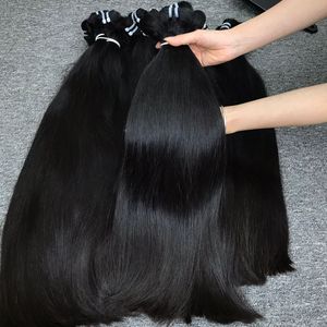 Extensiones de cabello virgen 100% de alta calidad, venta al por mayor, recto Natural, gran Stock, cabello crudo vietnamita, trama de Color claro - Product Image 3