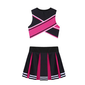 Costume de pom-pom girl en gros pour femmes, uniforme en polyester à séchage rapide, logo personnalisé par sublimation, pour équipe de danse scolaire, coupe confortable et douce - Product Image 5